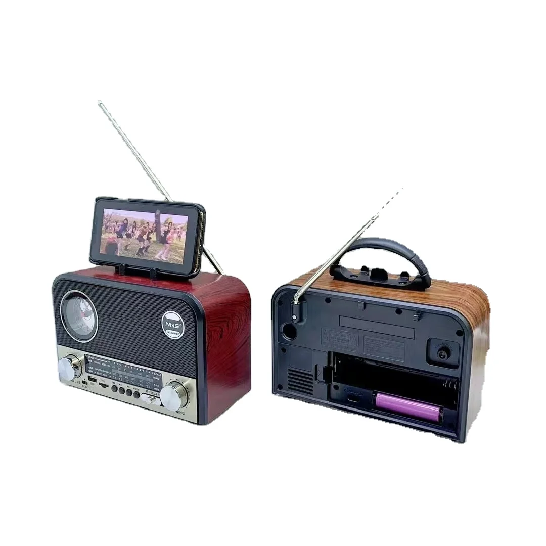 NS6697BT Retro Altavoz Vintage taşınabilir müzik çalar Retro tarzı klasik Vintage radyo Mini Retro Vintage radyo bluetooth hoparlör